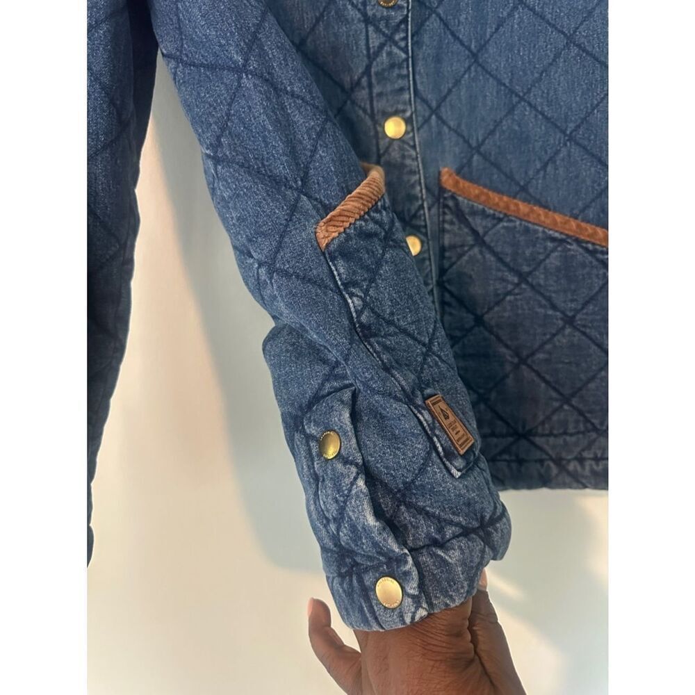 Ralph Lauren Vintage 1990’s Quilted Denim Barn Jacket S (petite) - Picture 6 of 9